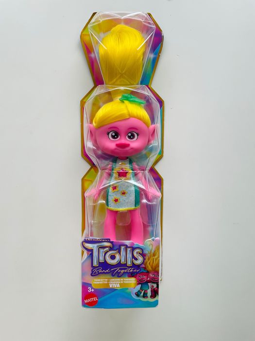 Figurka z bajki Trolle Viva lalka różowo-żółta
