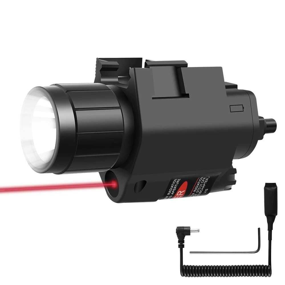 Celownik Laserowy Czerwony Żelowy Przycisk Latarka