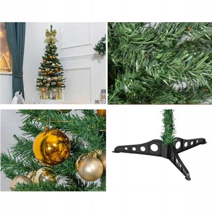 CHOINKA SZTUCZNA GĘSTA jak żywa sosna zielona drzewko choinki 90 cm