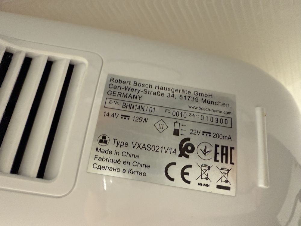 Mini-Aspirador Bosch Move 14,4V Branco