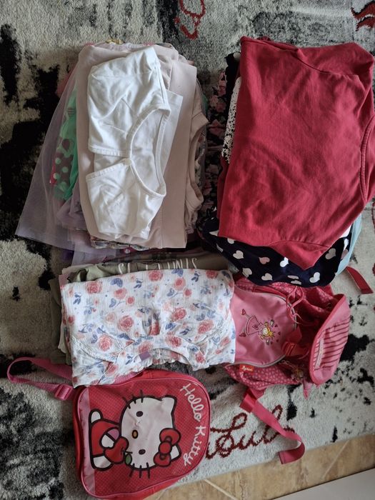 Paczka ciuchów dla dziewczynki JESIEŃ- ZIMA rozmiar 104 i 110.