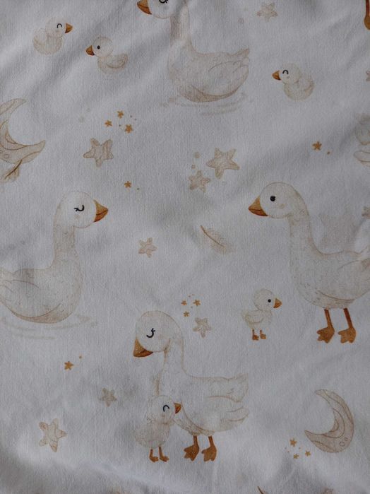 Rożek niemowlęcy 2w1 Koell – biało-beżowy w gąski, 100% bawełna