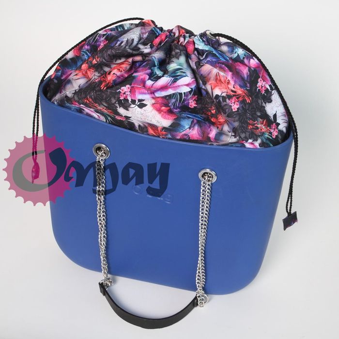 organizer do OBAG STANDARD worek czarne kwiaty pióra ogród komin OMAY