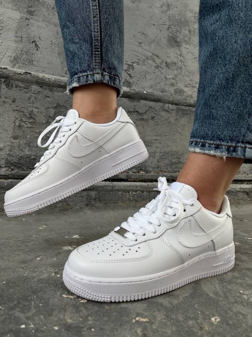 Nike Air Force 1 Low White 100% натуральна шкіра