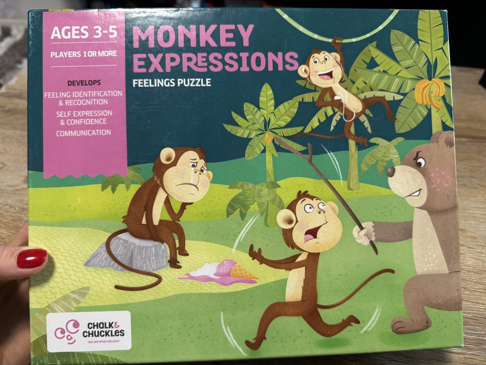 Настільна гра Chalk & Chuckles Monkey Expressions