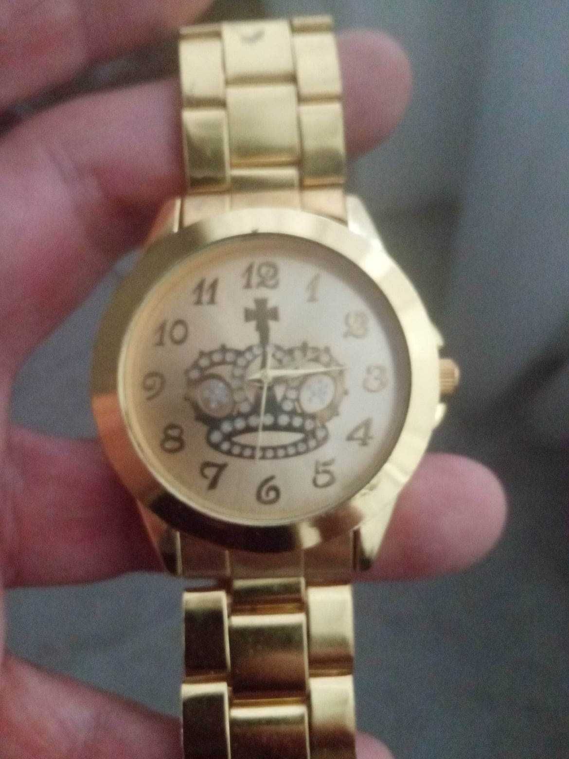 2 Relógios: Deeply novo + relógio dourado