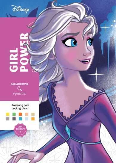 Art therapy. Kolorowanka antystresowa. Disney. Girl power. Zagadkowe r