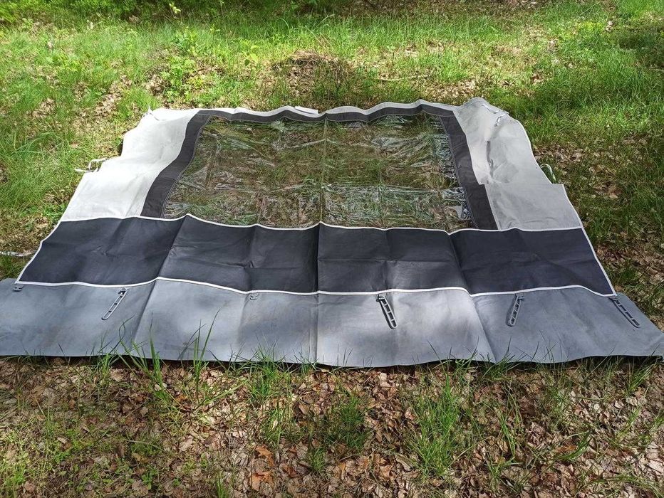 Ścianka boczna zadaszenia przedłużenia przedsionka przycze kempingowej