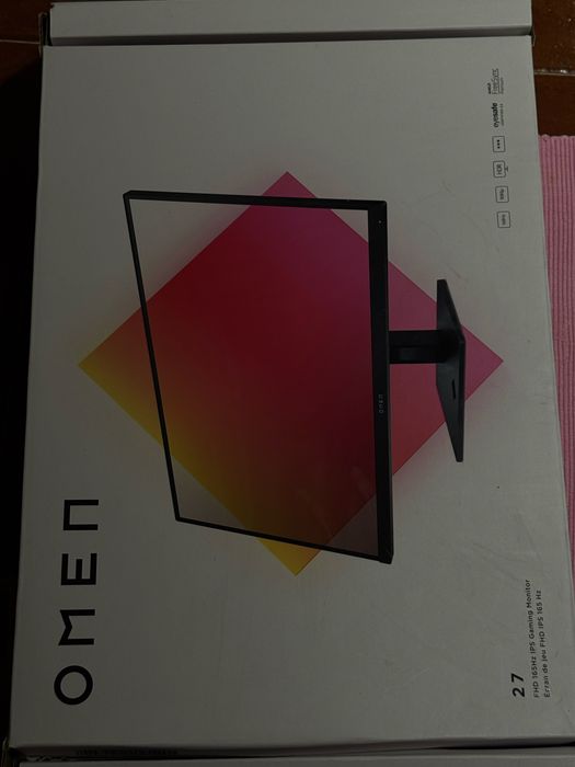 Monitor HP Omen 27 IPS Full HD HDR 165hz com 1 ano de uso .