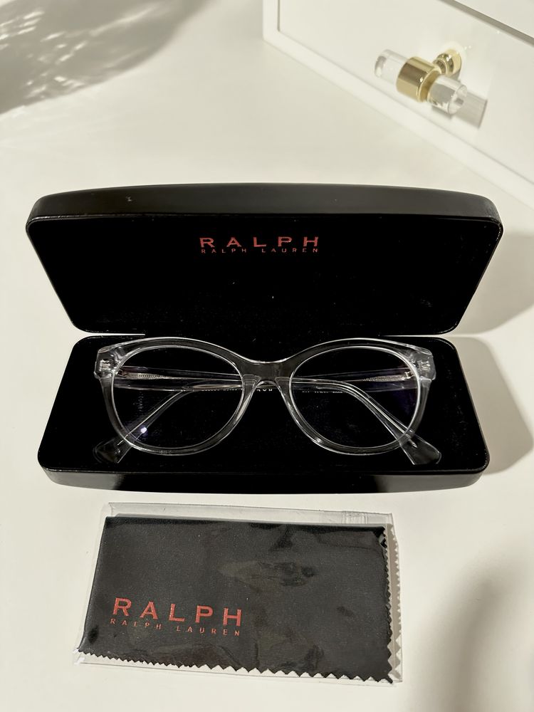 Oprawki okulary transparentne ralph lauren ra7141 clear szkła hoya