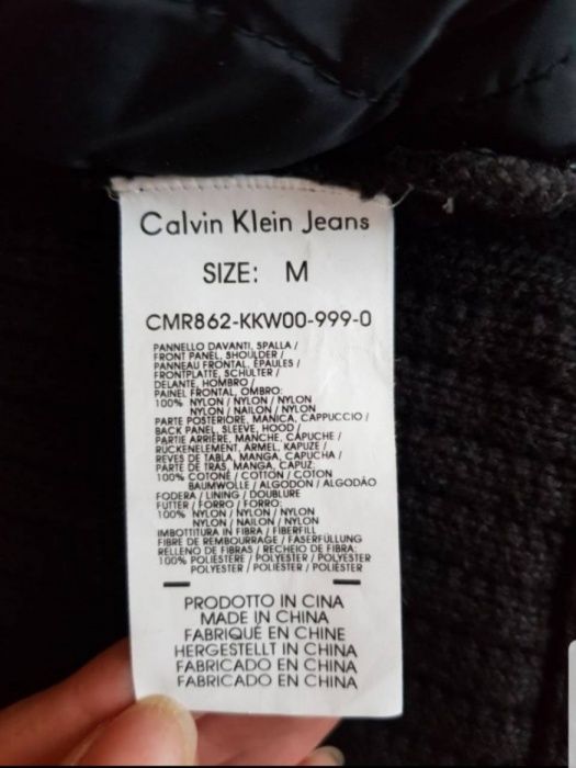 Мужская теплая кофта Calvin Klein Jeans.