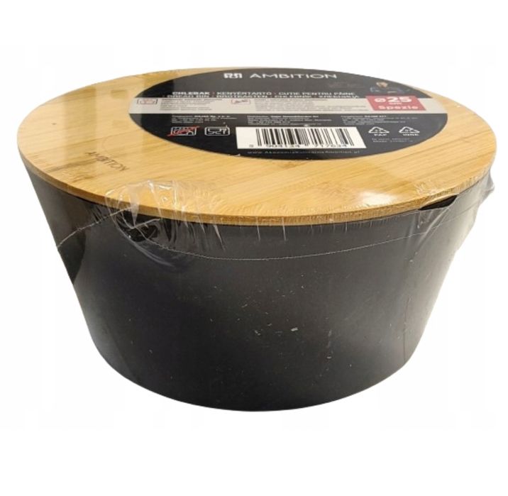 Chlebak AMBITION 25cm czarny Pojemnik na pieczywo