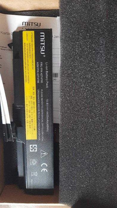 Аккумулятор Mitsu для ноутбук Lenovo E40,E50,SL410,SL510 10.8V 4400mAh