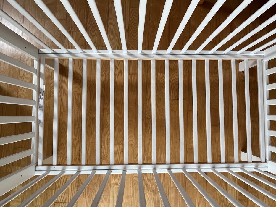 Łóżeczko niemowlęce Woodies Classic Cot 120x60 + przewijak Top Cot