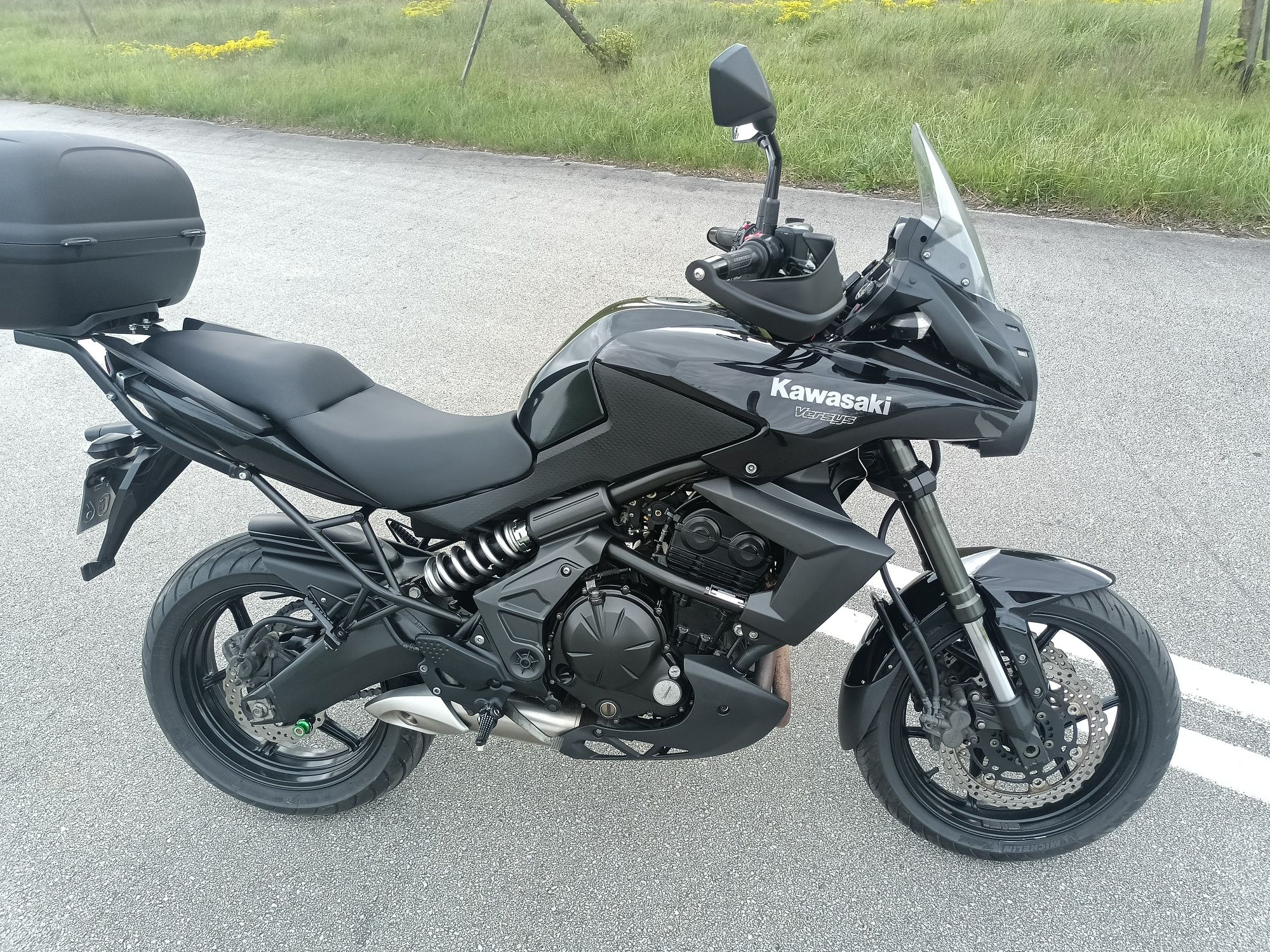 Kawasaki versys 650 14r. Grzane manetki kufer olejarka Nowy Lancuch