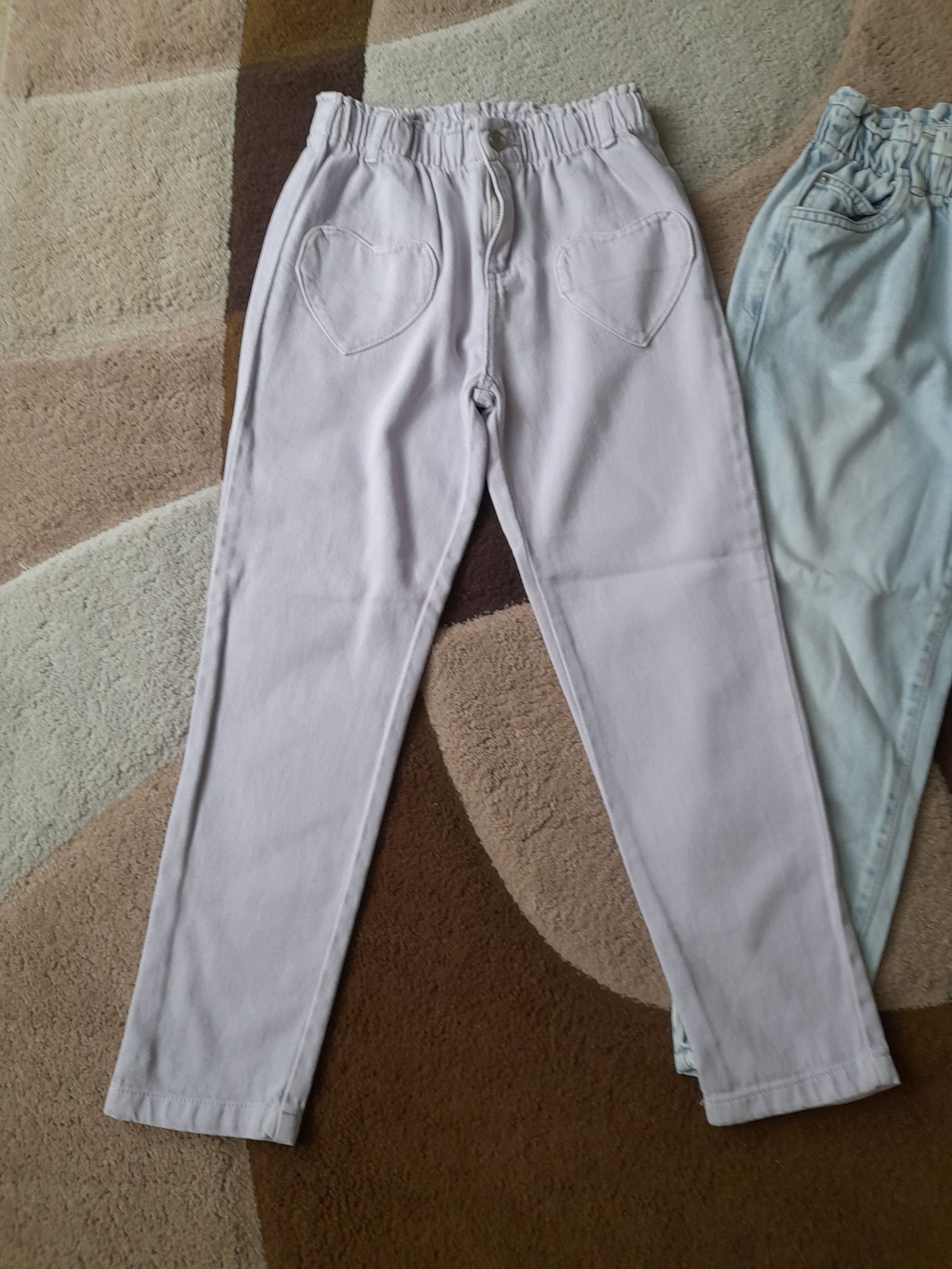 Spodnie dziewczęce jeansy boggy flare 134