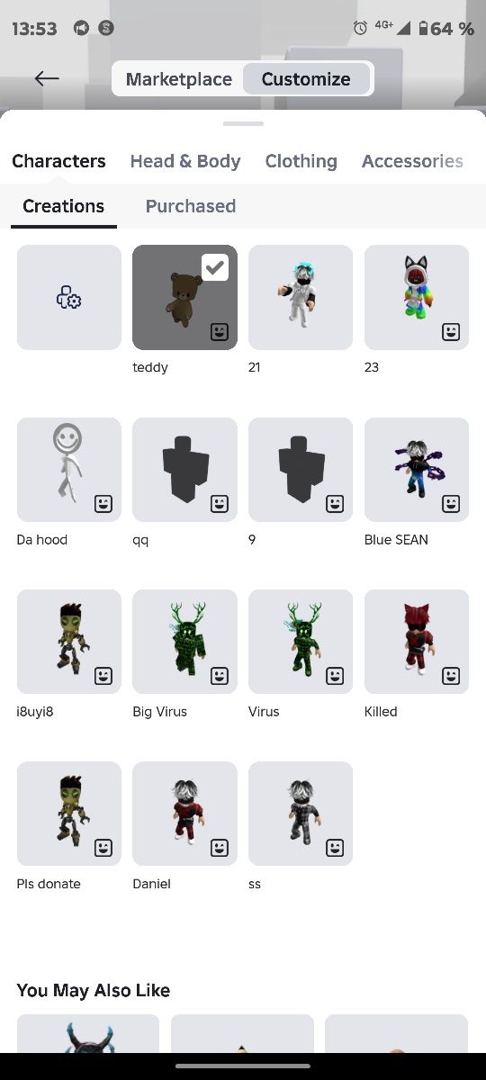 Обмен Roblox account