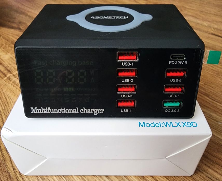 8 портовое 100вт беспроводное зарядное устройство