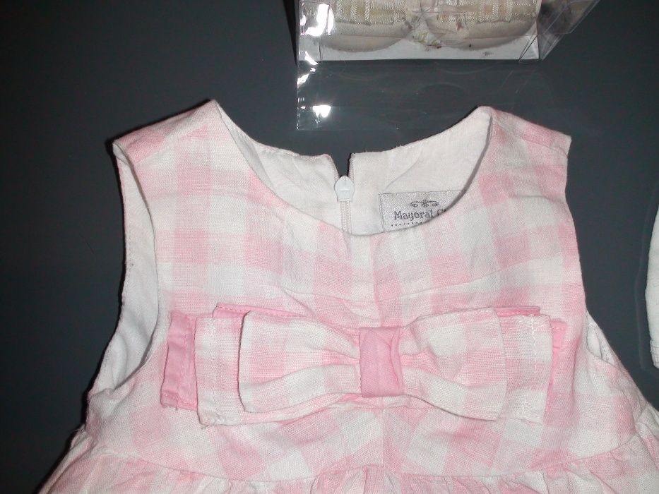 Vestido e sapatos Mayoral de cerimónia bebé