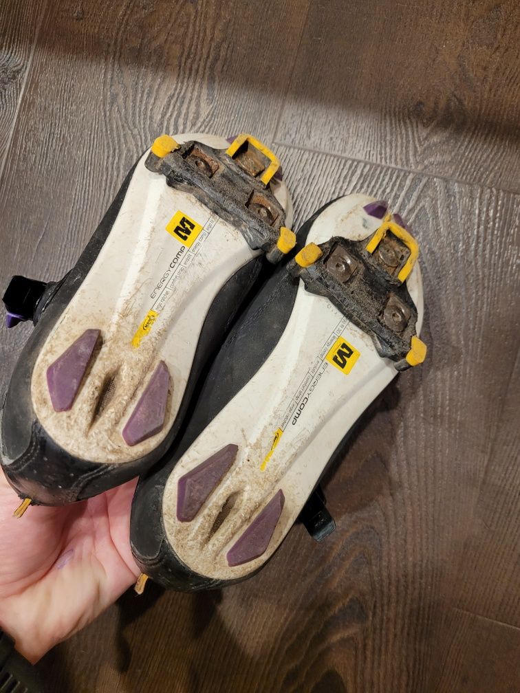 Buty szosowe Mavic Ksyrium Elite W czarno-śliwkowe rozm.38 + bloki