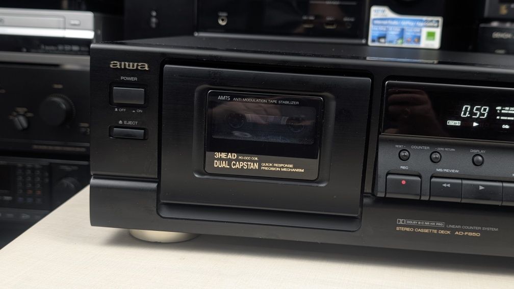 Aiwa AD-F850 Wysokiej klasy magnetofon 3 głowicowy