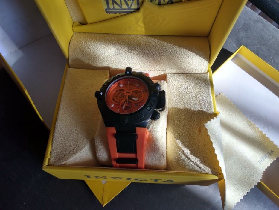 Чоловічий годинник Invicta Subaqua Noma IV orange оригінал