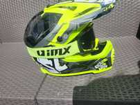 Kask na crossa dziecięcy rozmiar M, gogle IMX