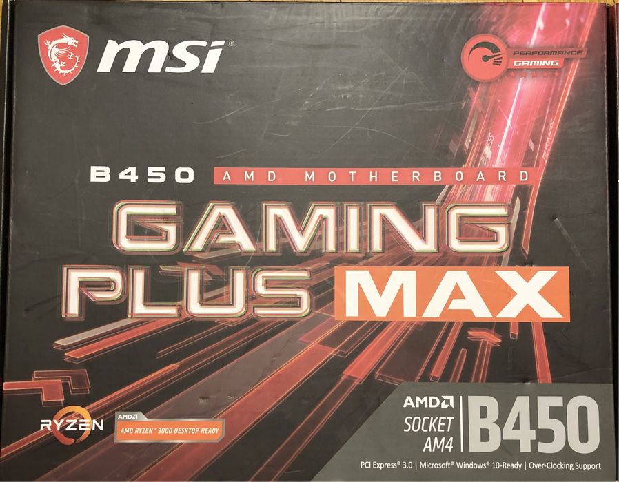 Материнка msi gaming b450 + ryzen 1500x