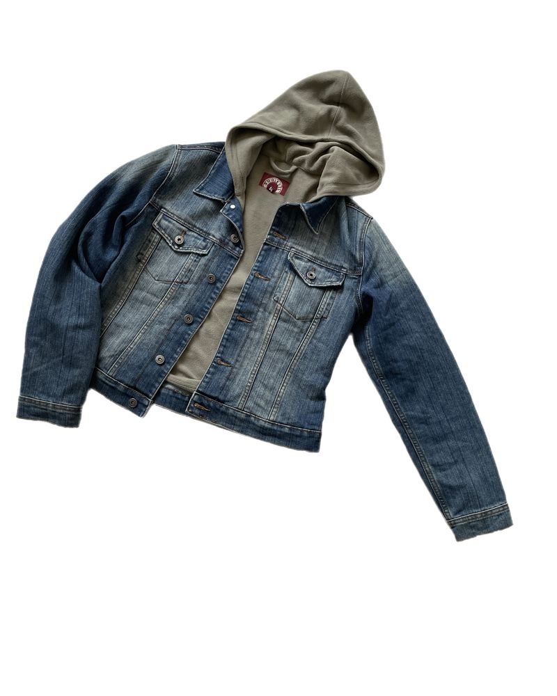 Kurtka damska katana jeans kaptur Sublevel M 38