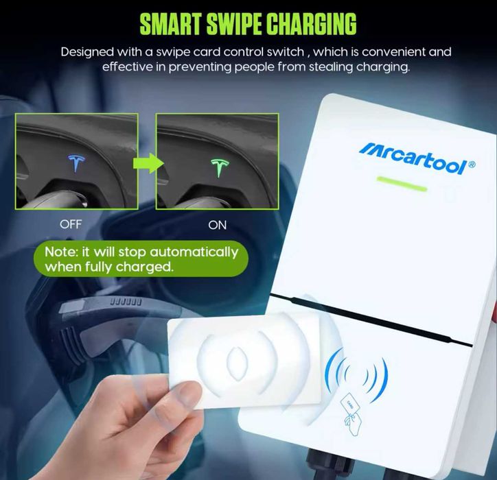 Carregador Wallbox - 7,2 kw - 32 A - C/ APP - c/ 4,5 METROS CABO