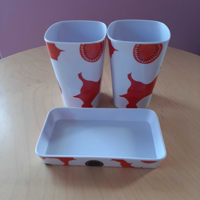 Conjunto 2 Copos WC + Base - Plástico