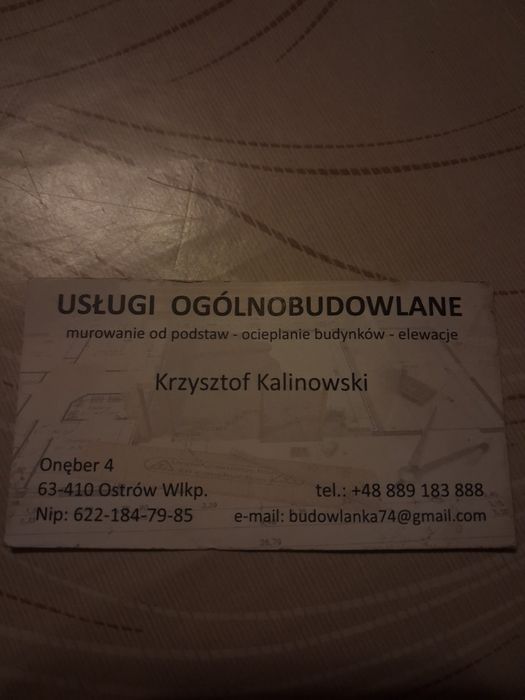 Usługi ogólnobudowlane