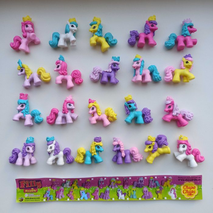 My little Pony, Поні кіндер, чупа чупс, серії, колекції, фігурки