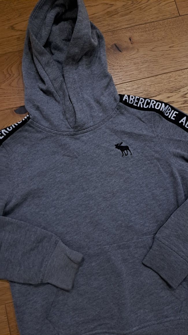 Bluza chłopięca Abercrombie szara bluza z kapturem