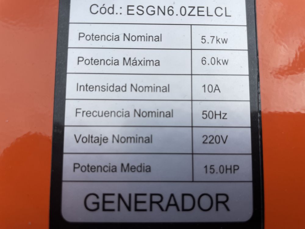 Gerador a gasolina com motor de arranque