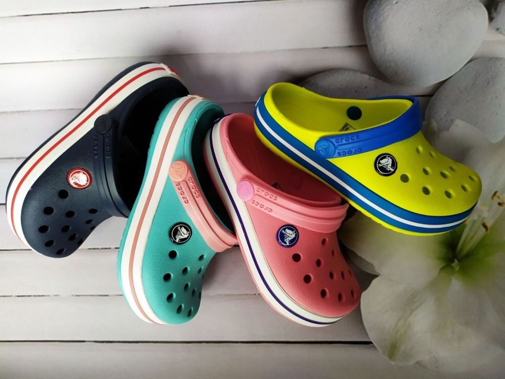 Кроксы крокбенд для мальчика и девочки Crocs Crocband 25 размер синие