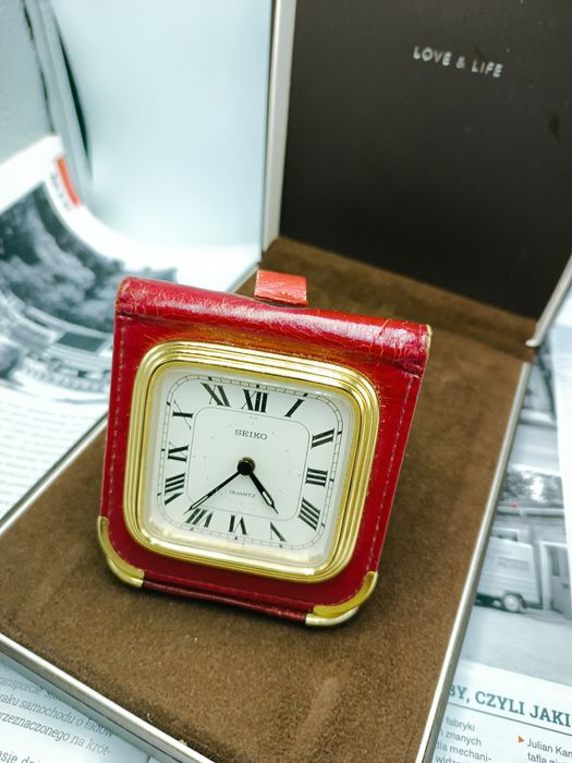 Zegarek budzik podróży Seiko quartz