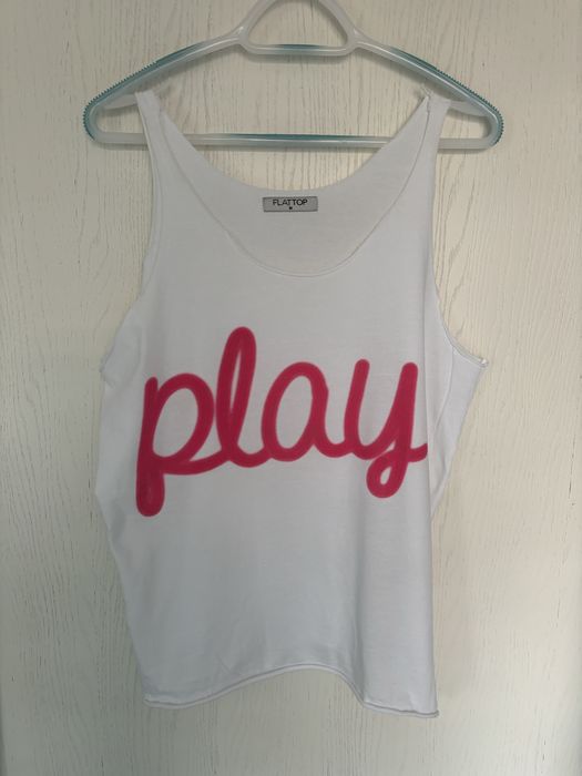 Biala koszulka na ramiaczkach sportowa