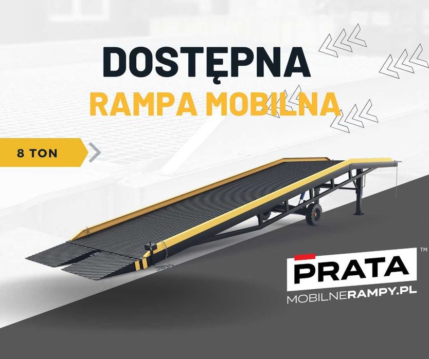 Rampa mobilna załadunkowa 8 ton nowa najazdowa tir kontenet