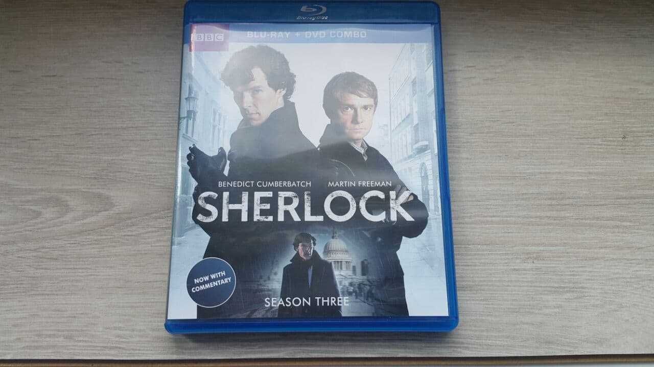 Шерлок / Sherlock Blu-ray + dvd (Сезон 1, 2, 3 + доп. материалы)