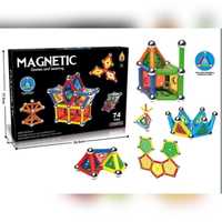 Магнітний конструктор Magnetic 74 деталв 38, 46, 25, 82, 92, 120