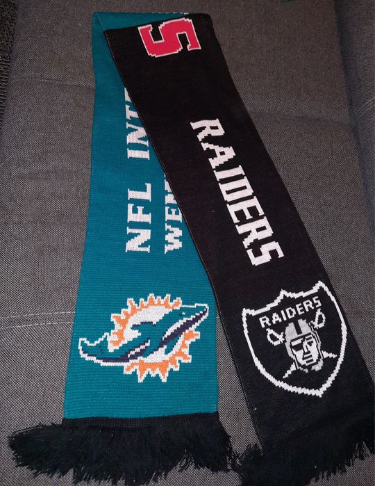 szalik Futbol Amerykański NFL, Dolphins & Raiders, 2014