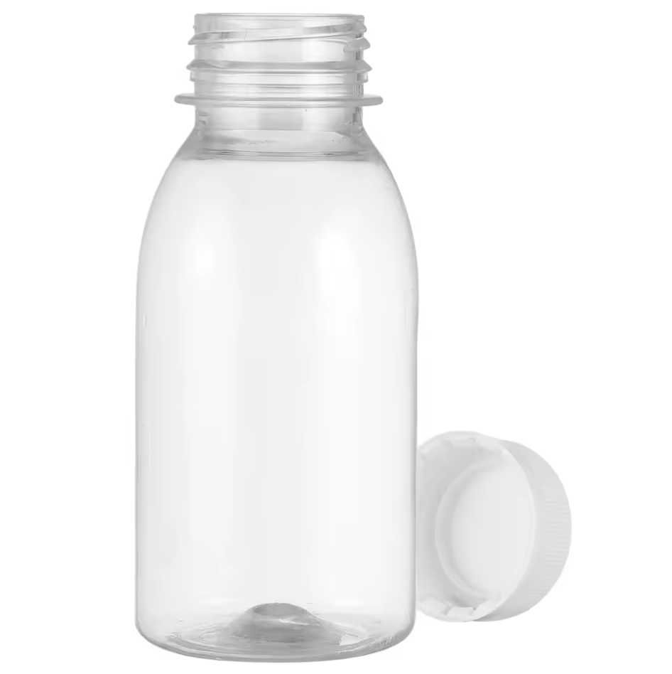 Przezroczysta, plastikowa butelka na napoje / przetwory (250ml, 300ml)