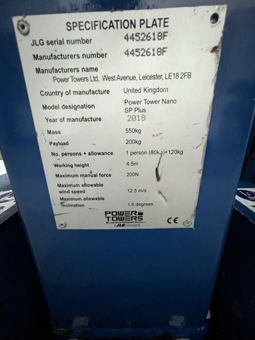 Podest podnosnik platforma samojezdna