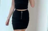 Czarna spódniczka mini Sinsay rozmiar S