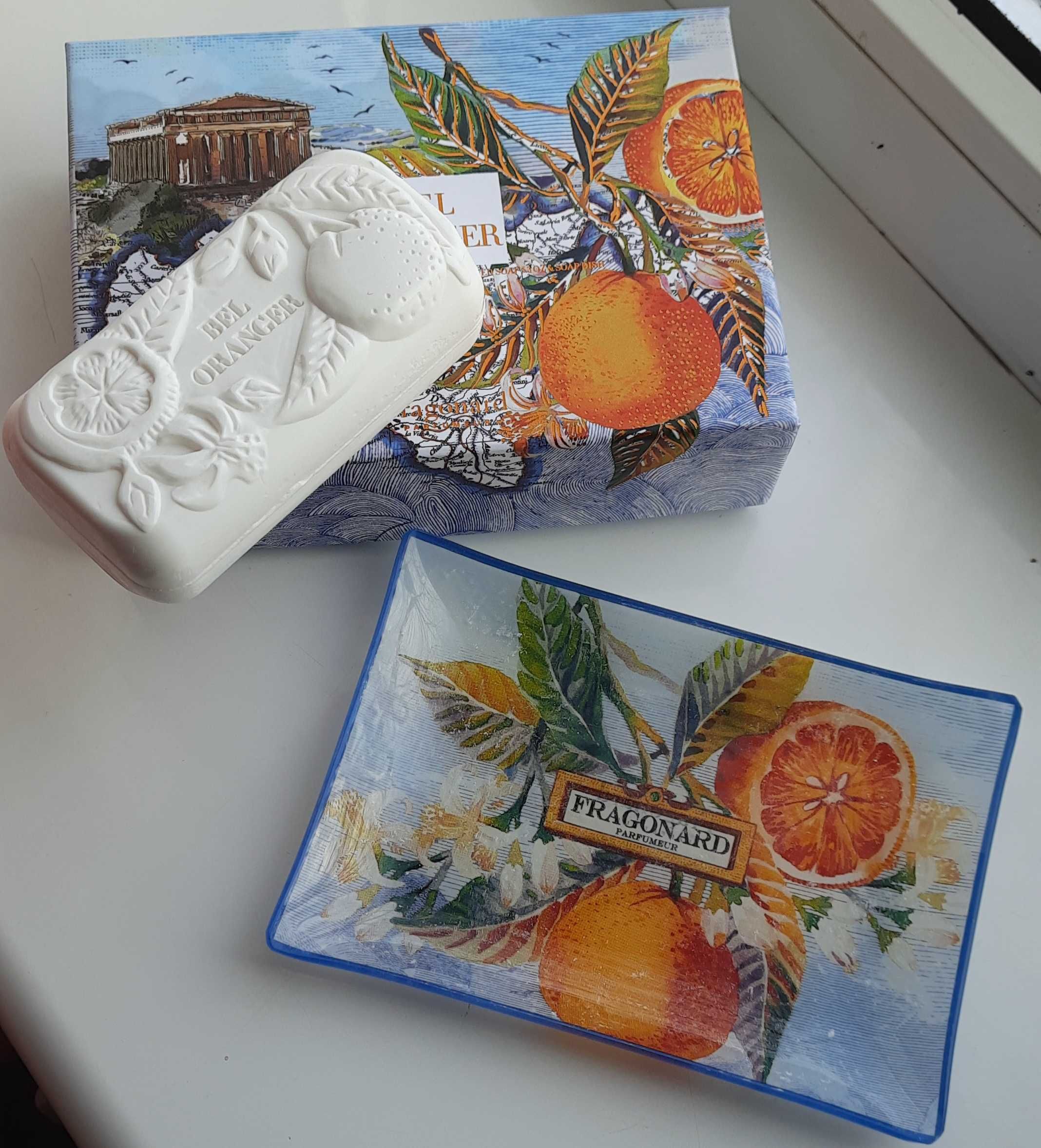 Bel Oranger Soap And Dish Set подарок(мило с мильницею)