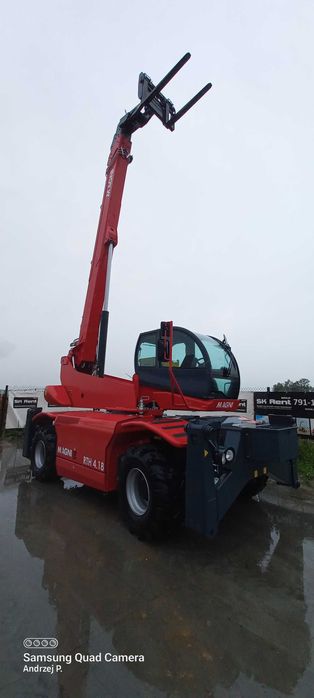 Ładowarka teleskopowo obrotowa 14-37 metrów 3-10T udźwigu z operatorem