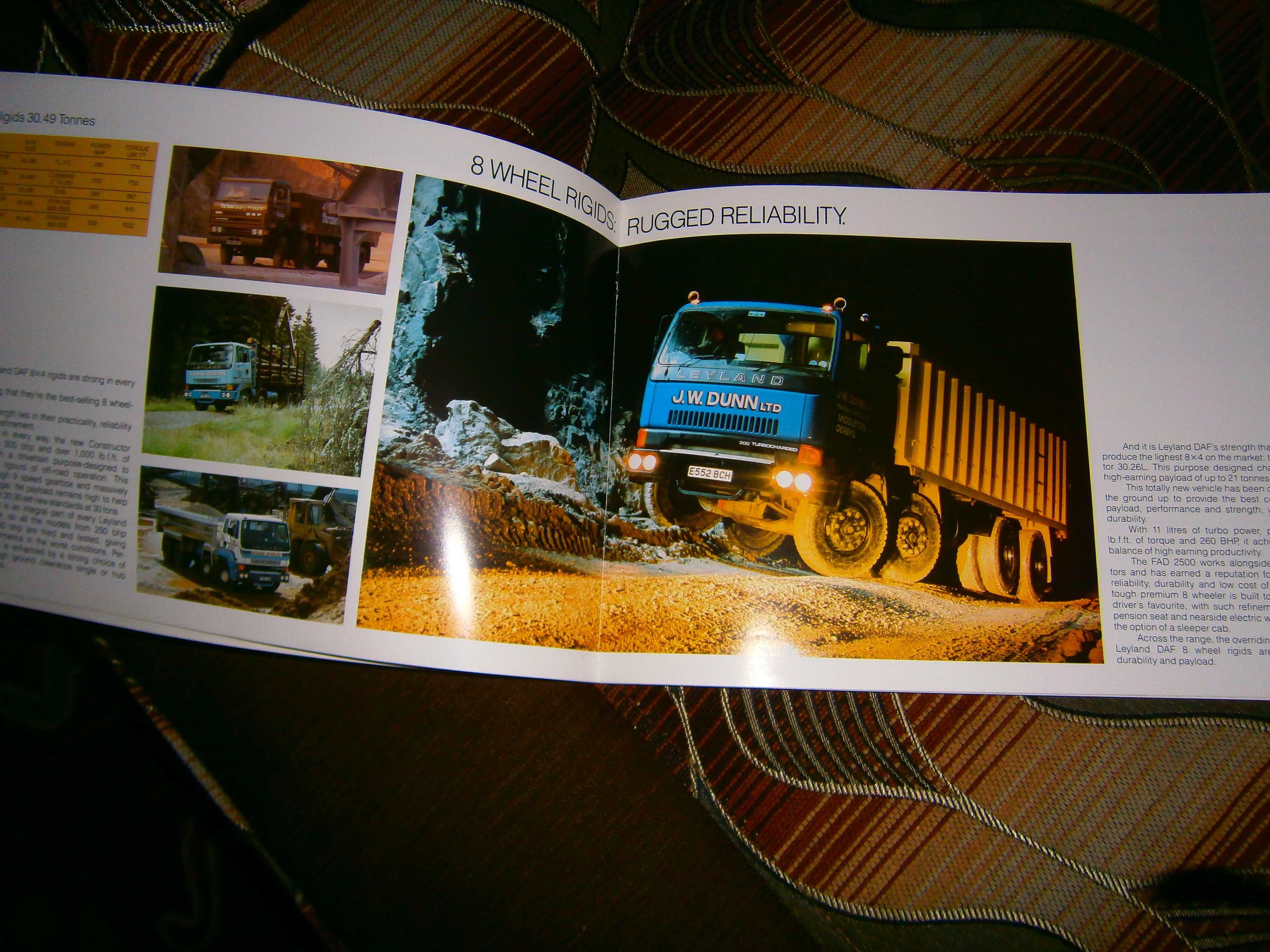 Folder prospekt ciężarówek DAF - LEYLAND