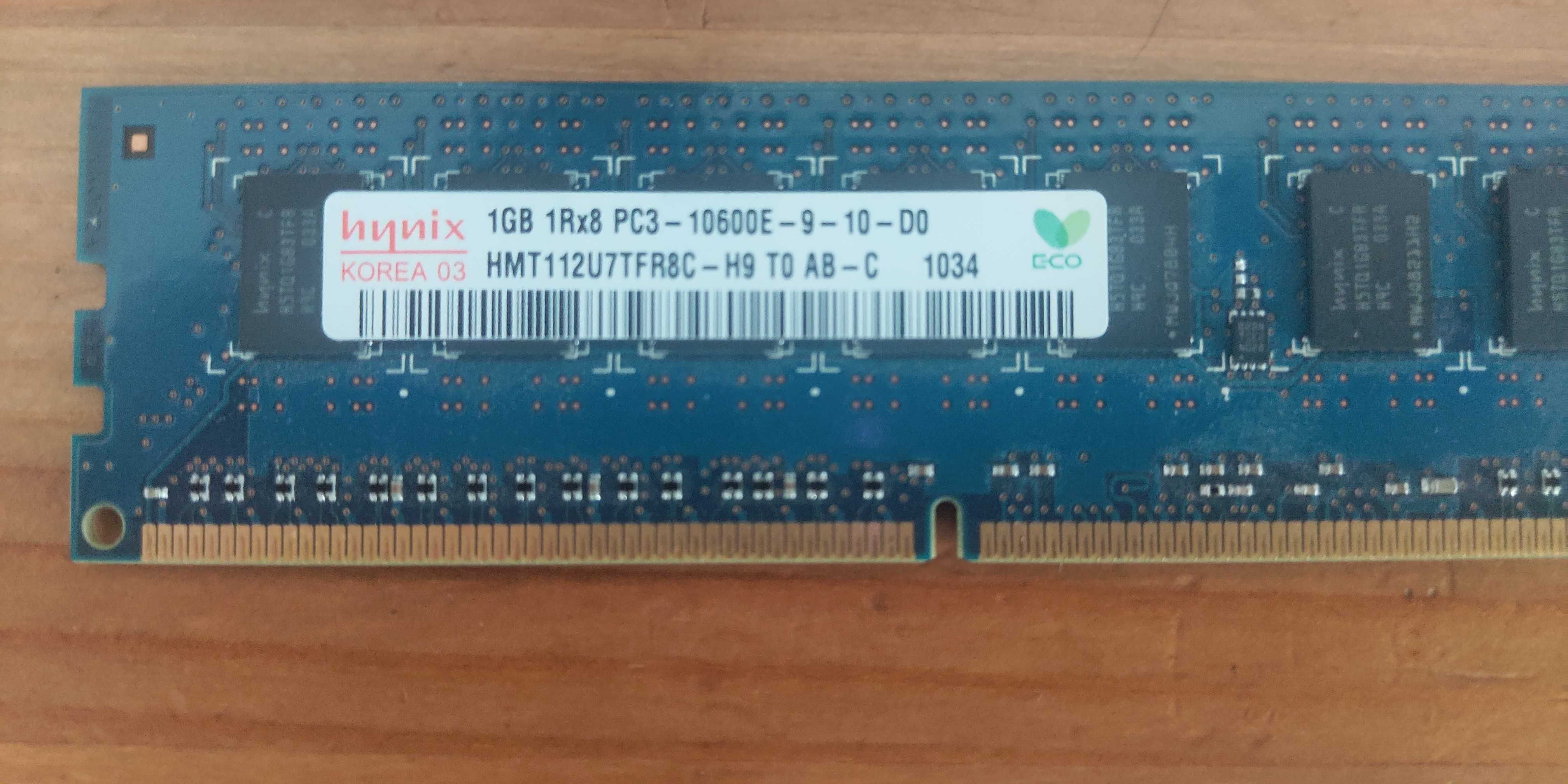 2x1 GB RAM DDR3 ECC HMT112U7TFR8C serwerowa