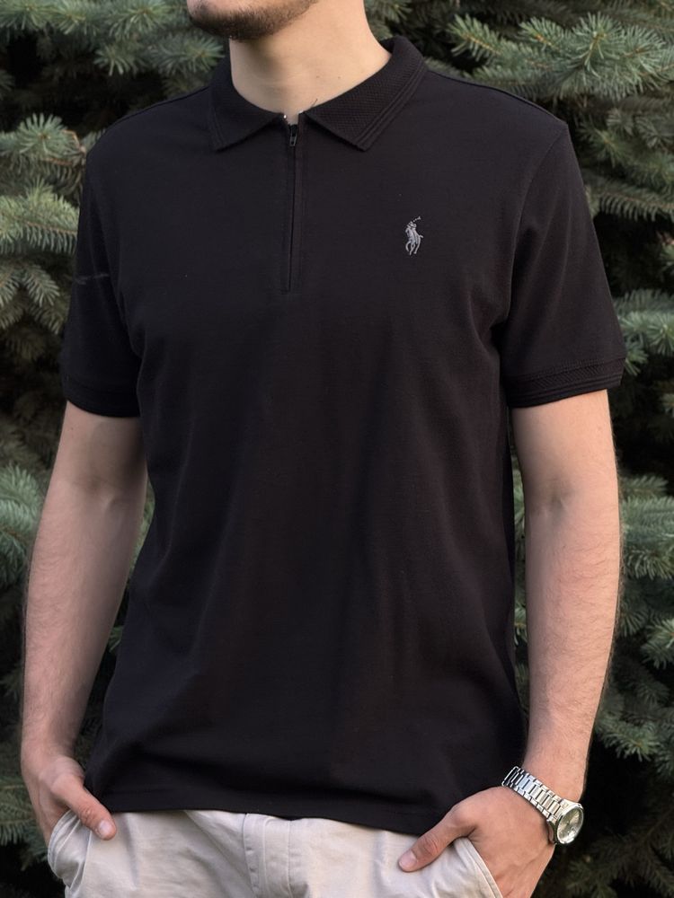 Полузамок Polo Ralph Lauren футболка чоловіча Поло Ральф воротник літо